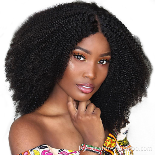 Afro Kinky Curly Hair 3 Bundles Brazilian Curly Hair 100% Remy Human Hair Bundles Extensions 8 16inch Natural Double Weft Weave